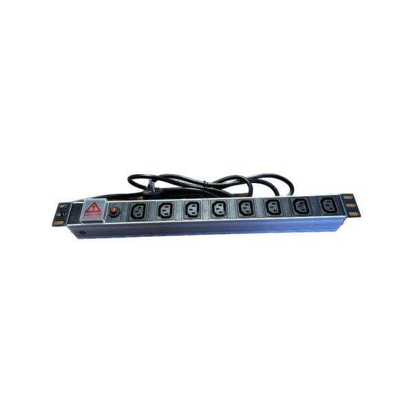 PDU 8 prize C13 and German plug, with switch and fuse